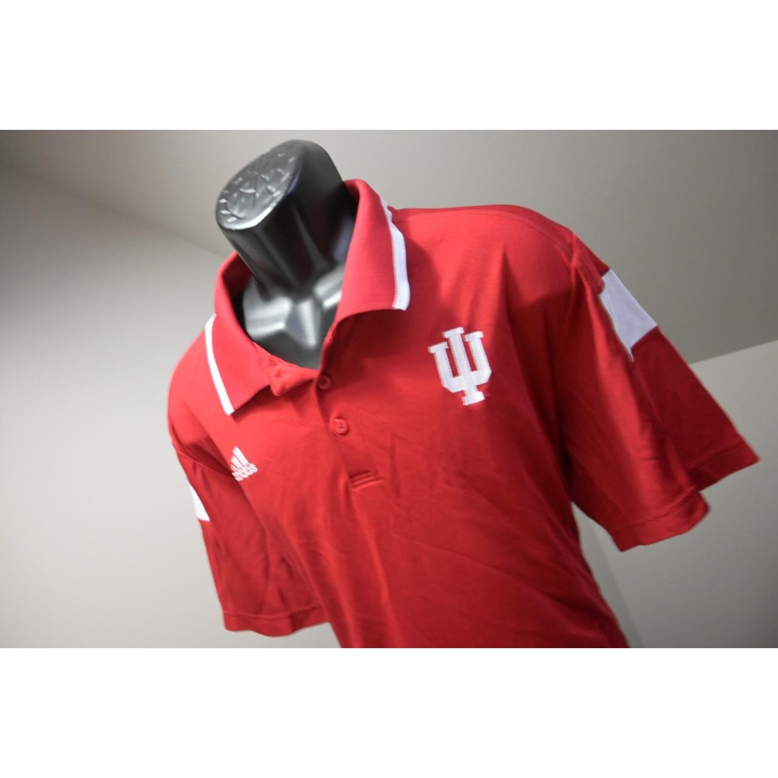 Adidas Golf Polo Climalite Indiana Hoosiers Athletic Golf Shirt Mens Size Xl